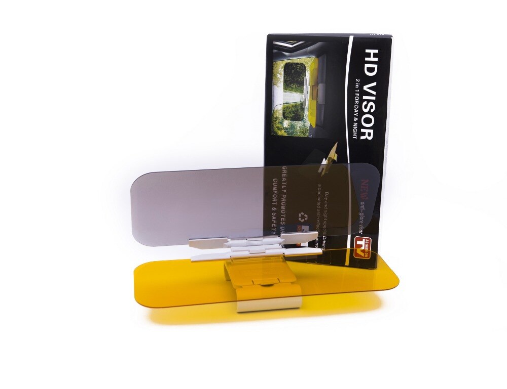 Anti-glare Vizier, 2 in 1 Auto Transparant Anti-glare Glas Auto Zonneklep Extender voor Dag en Nacht Rijden
