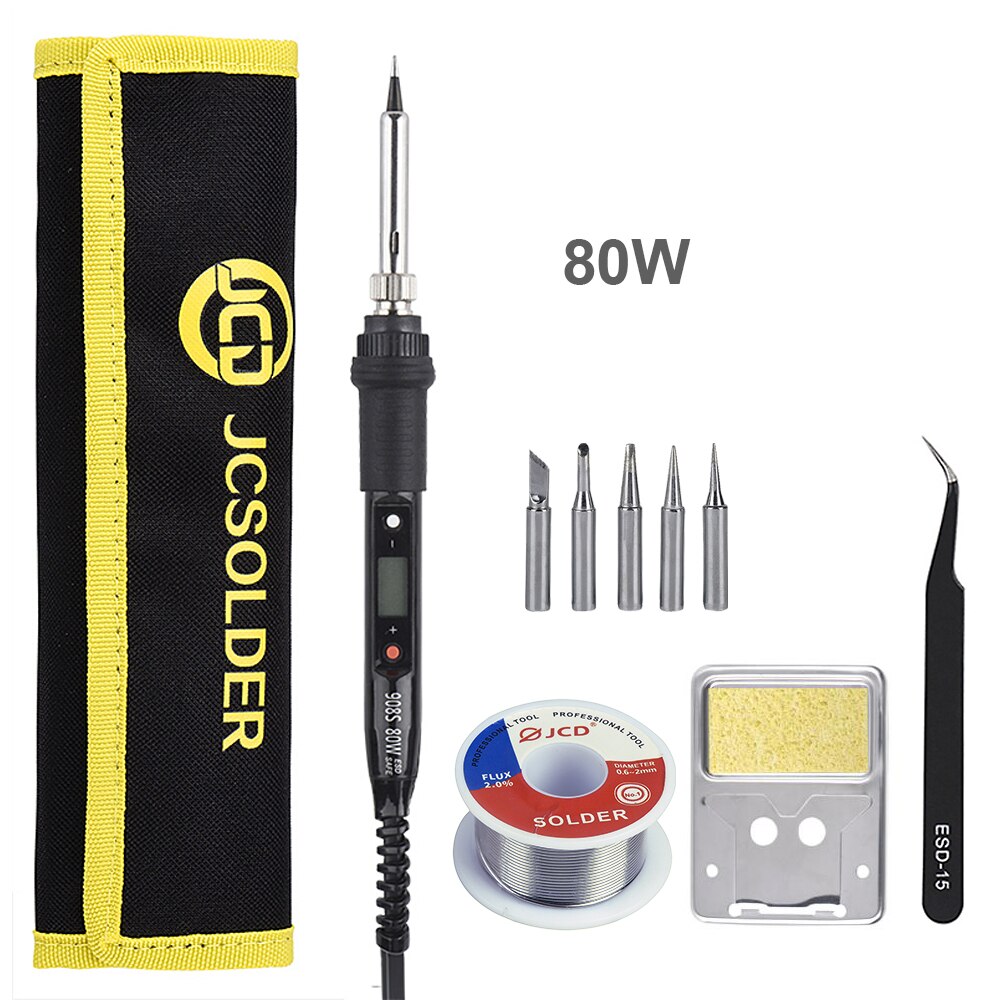 Jcd Résistance Kit de Fer À Souder avec 6000 Compte Télémétrie Automatique AC/DC Voltmètre Testeur de Fer À Souder Outils De Soudage: Argent / LES USA