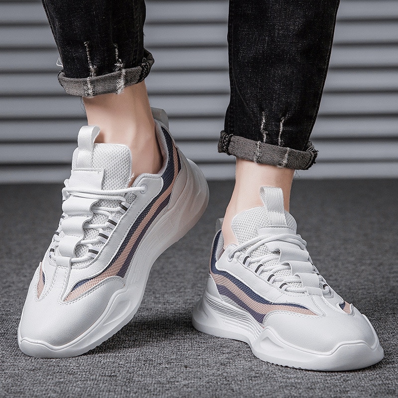 Men Jogging Walking Sports Shoes Outdoor Men Free Running High Lace-up Athietic Breathable Blade Sneakers