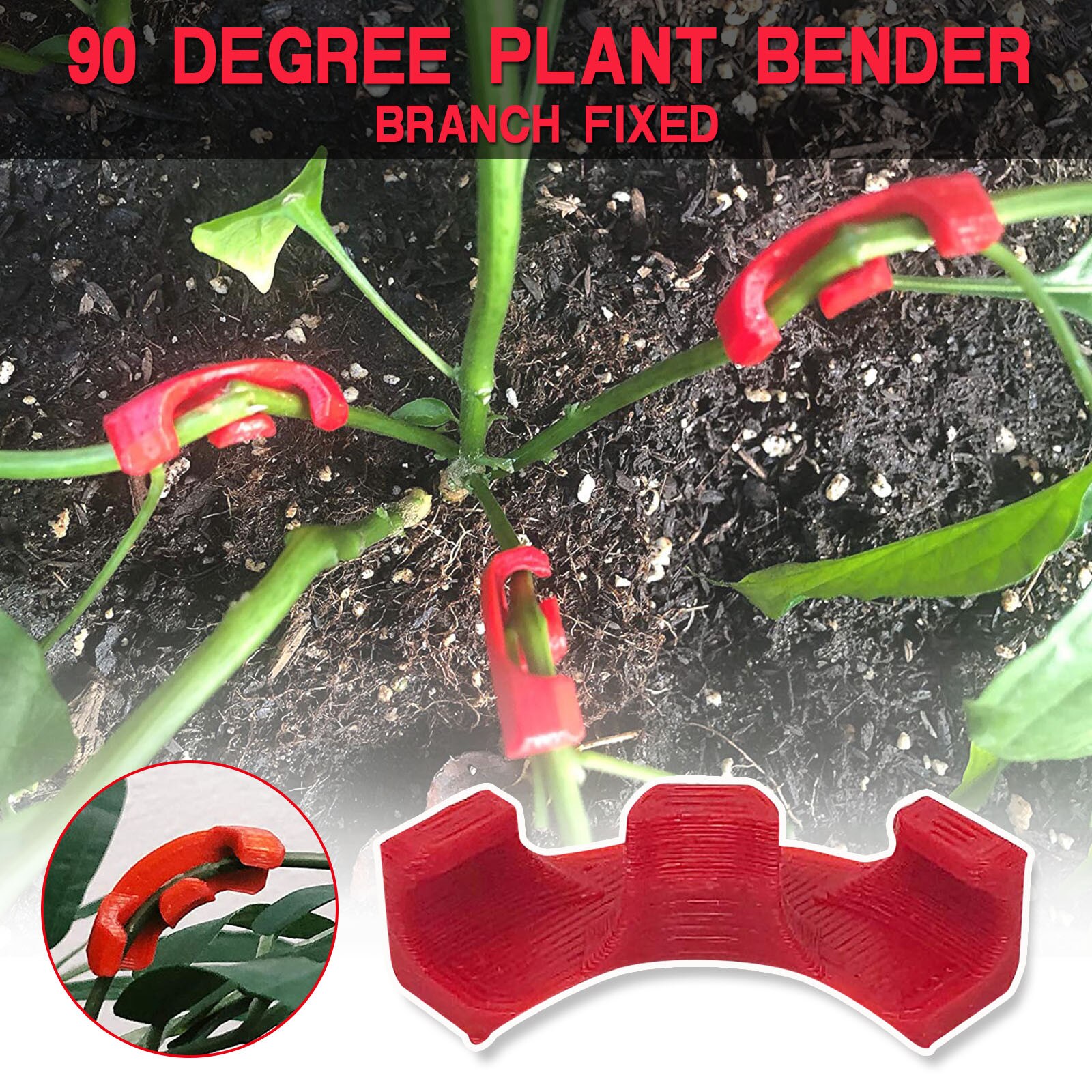 1-35 Pcs Bend The Plant Clips 45/90 Degree Plant Bender For Low Stress Training And Red Plants Training Curved Plant Holder