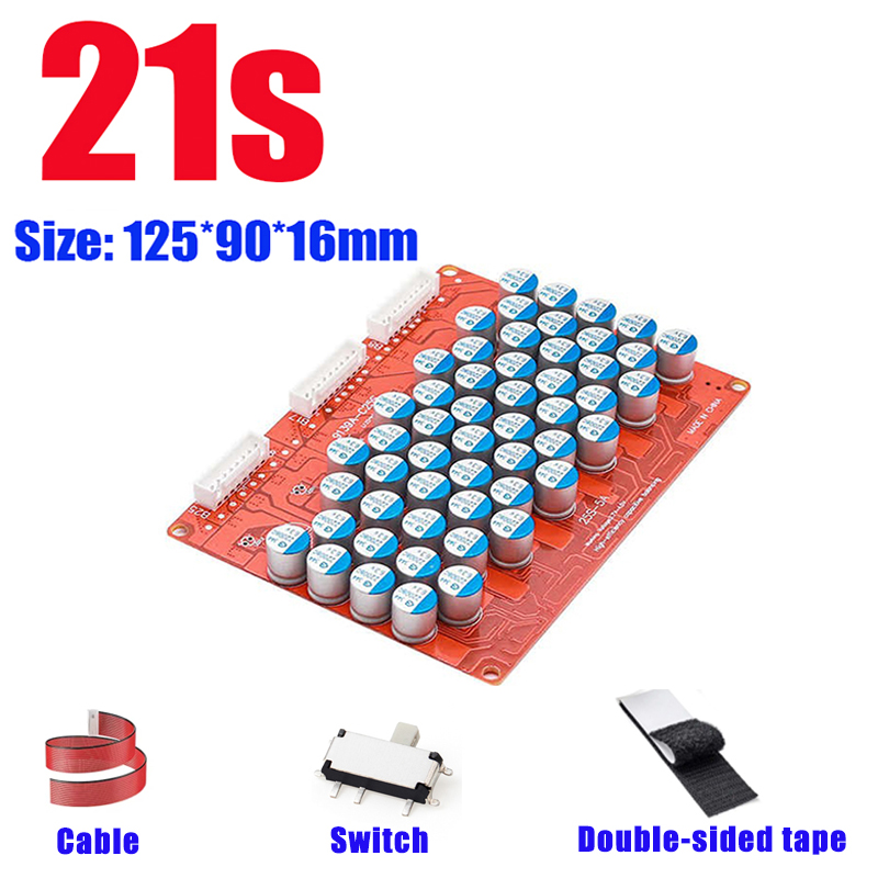 5A Batterij Actieve Equalizer Balancer Egalisatie Balanceren Li-Ion/LiFePo4 18650 Lithium Balance Board 4 S 8 S 10 S 16 S 24 S: Army Green