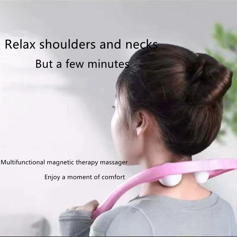Pressure Point Therapy Neck Massage Tool Pressure Relieve Hand Roller Massage Neck Shoulder Dual Trigger Point Self Massager