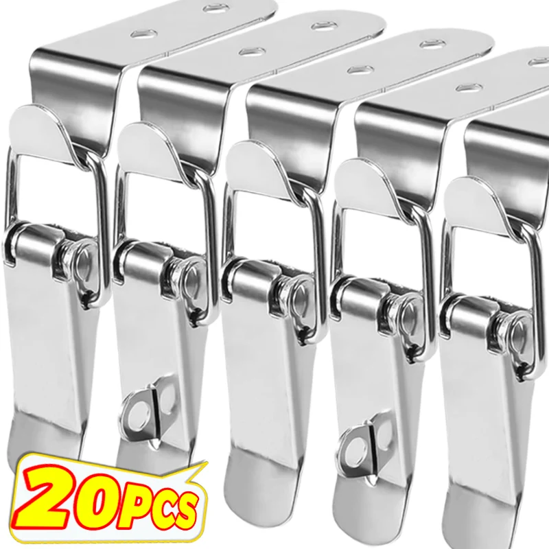 90° Duck-mouth Buckle Lock Wooden Boxes Hardware Closure Hasps Snap Lock Clamp Quick Release Latch for Suitcase Drawers Cabinet