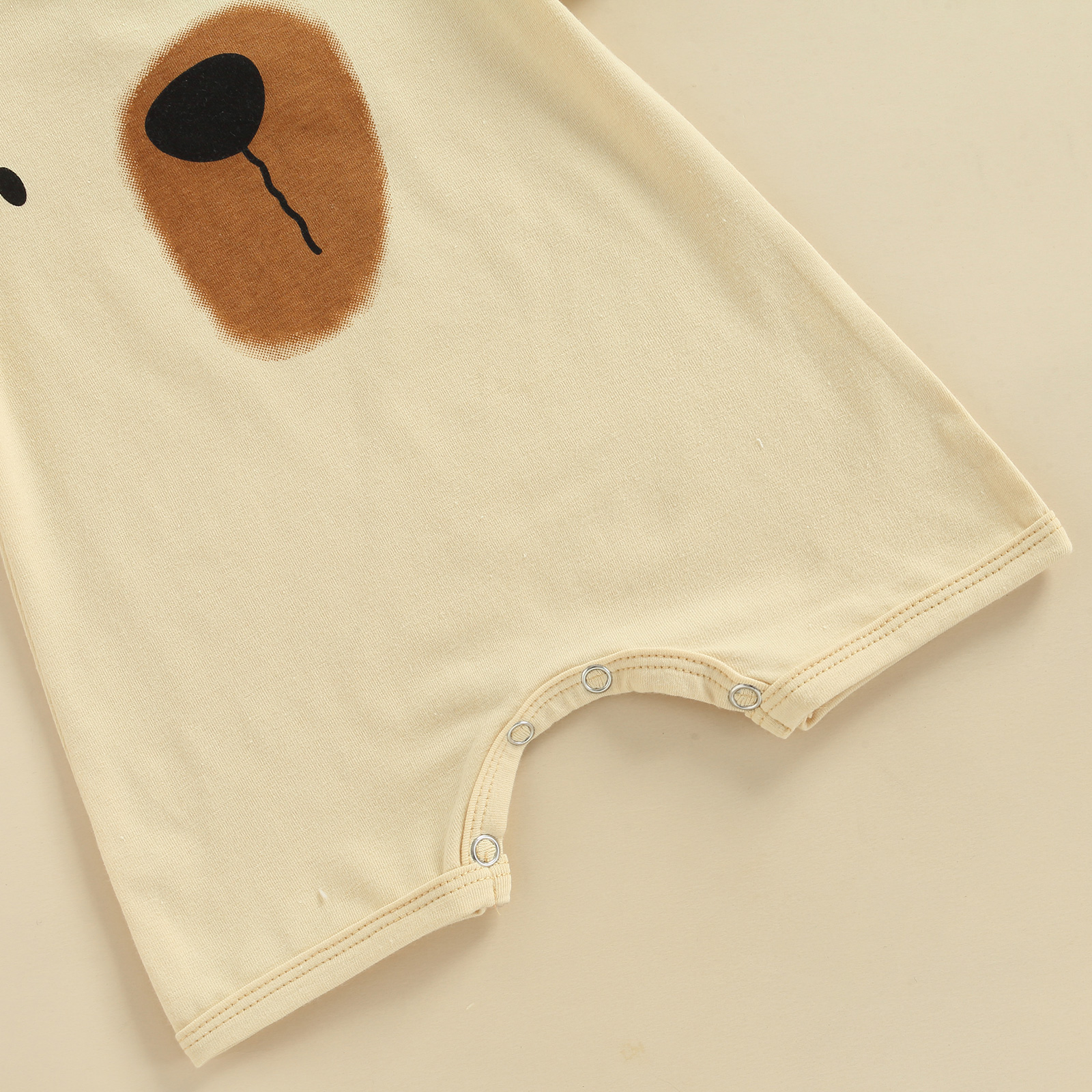Kleinkind Neugeborenen Baby Jungen Sommer Outfit setzt Kurzarm Rundhals Karikatur Bär Gesamt + Stirnband