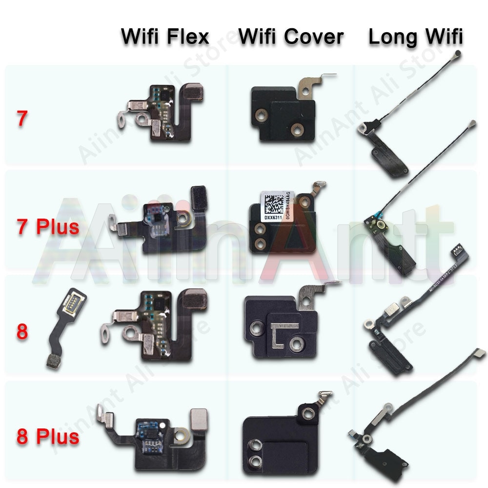 Original til iphone 7 8 plus wifi bluetooth nfc wi-fi gps signal antenne flex kabel cover udskiftning reparation reservedele