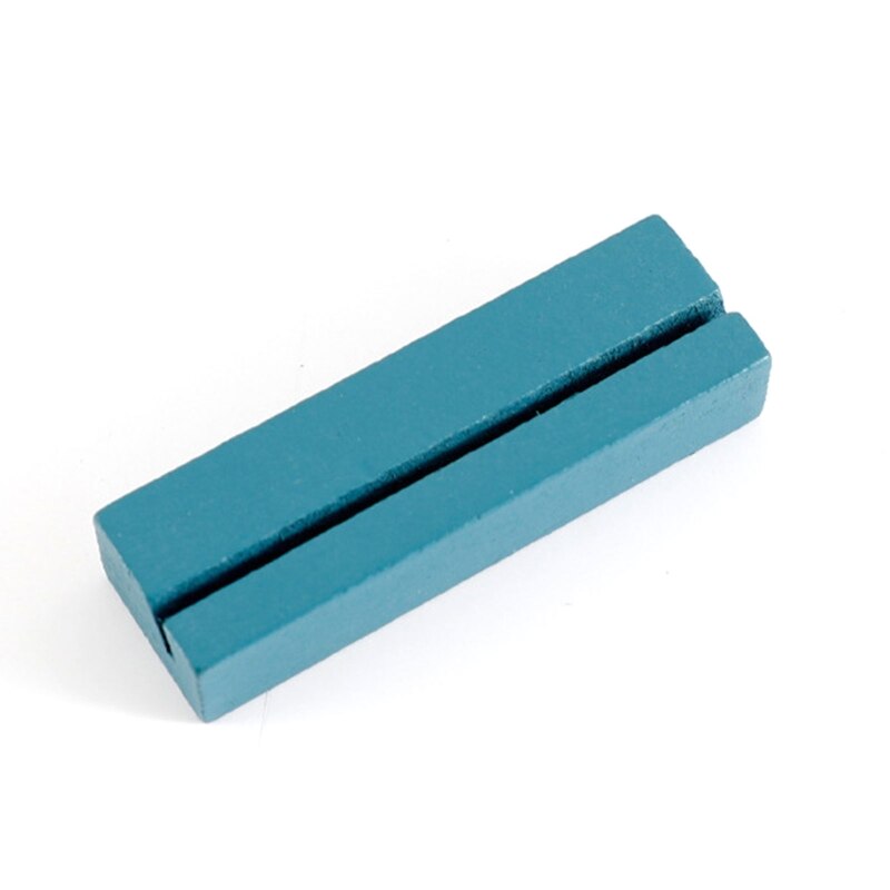 Wooden Photo Frame Picture Display Stand Message Holder Desk Decoration Wedding Christmas Year Party Supplies: grey blue