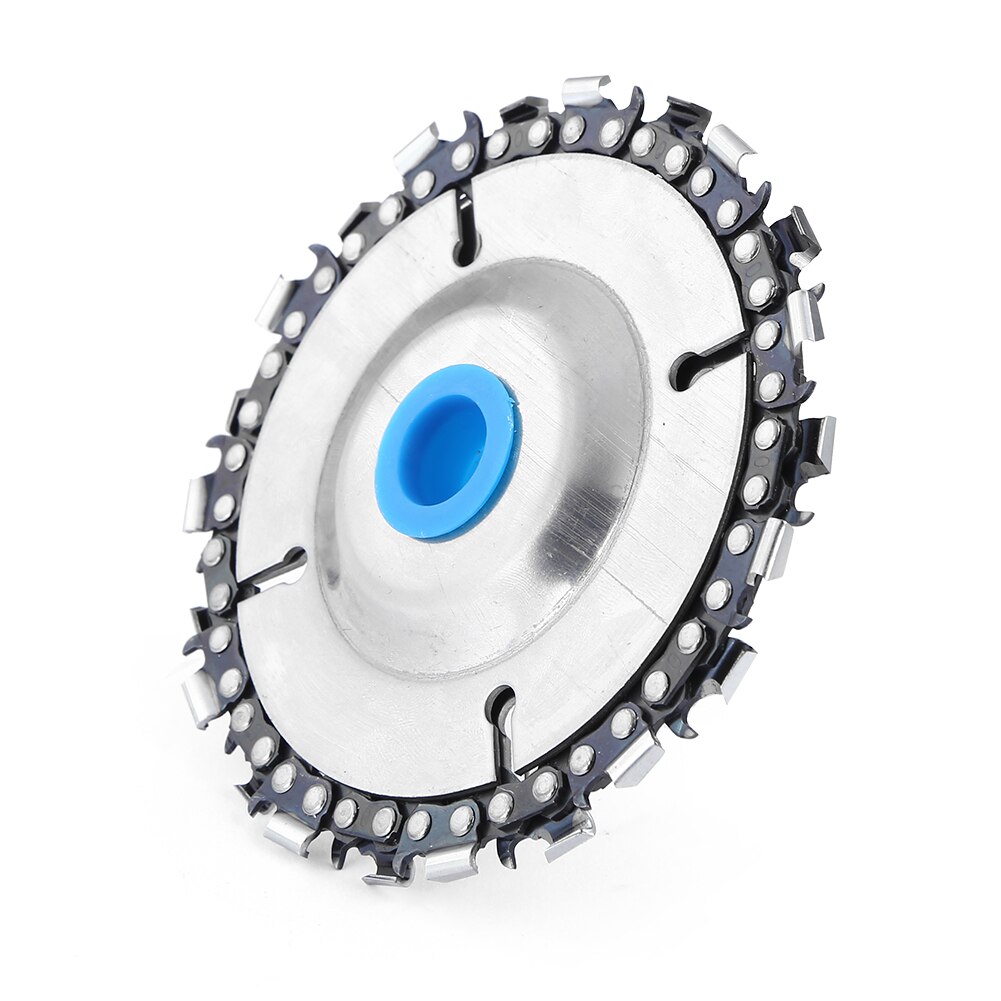 Carbide Grinder Chain Wood Carving Disc 4 inch 22 Tooth Woodworking Tools with Chain Grinder Chain Wood Carving Disc