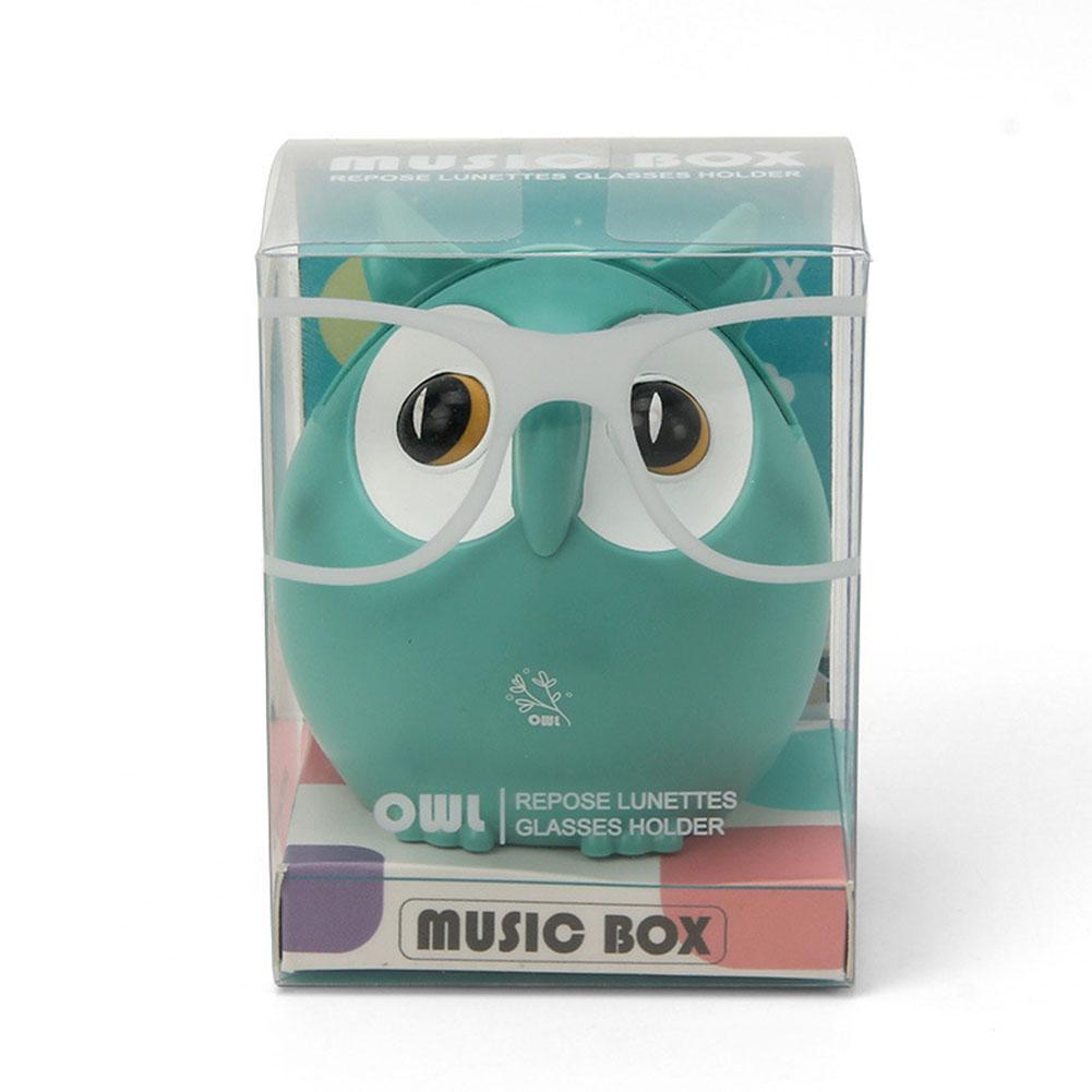 Plastic Cartoon Owl Music Box Party Souvenir Xmas Birthday Home Ornaments and Beautiful Patterns Fashionable