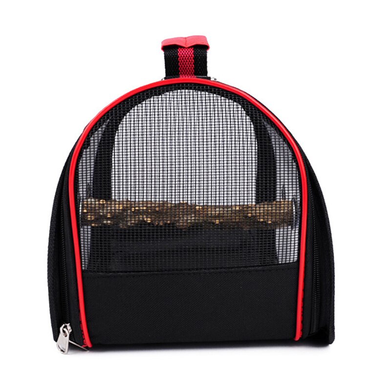 Portable Bird Carrier With Perch,Lightweight Large PVC Outside Small Bird Parrot Travel Bag/Backpack,Breathable Bird Travel Cage