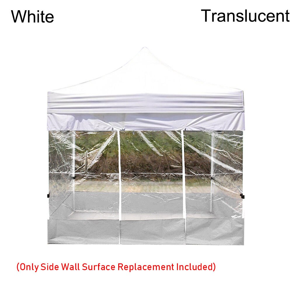 Bærbar udendørs teltoverflade udskiftning klud regntæt baldakin fest vandtæt lysthus baldakin topdækning have skygge ly: Hvid -2