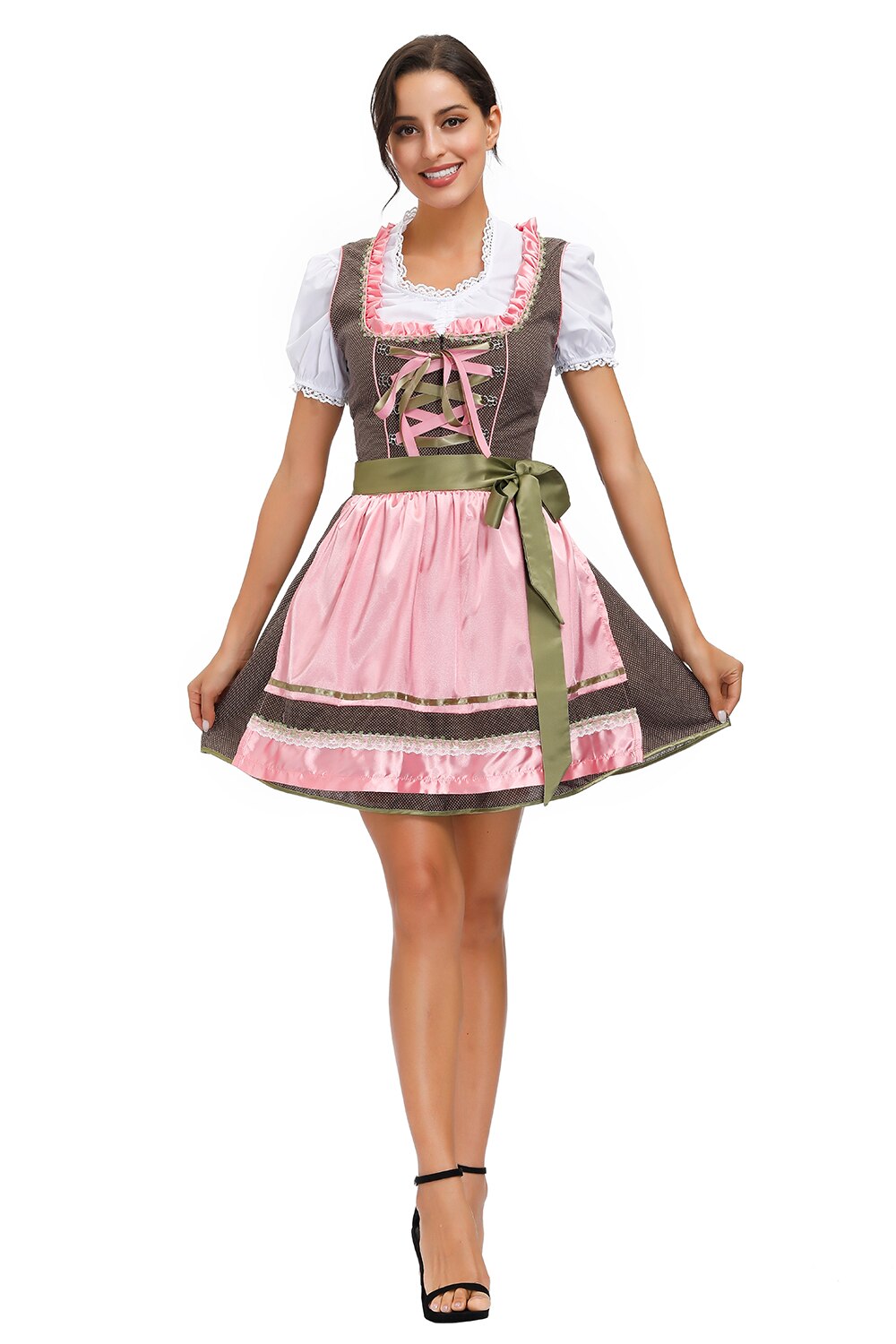 Damer kvinder ølpige tysk dirndl oktoberfest kostumer oktoberfest fest fancy kjole
