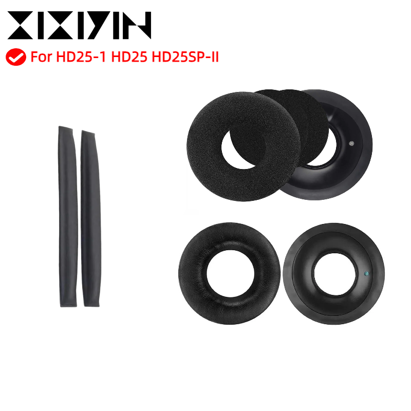 Coussinets d'oreille pour Sennheiser HD25-1, HD25, HD25SP, 25SP-II, oreillettes de remplacement pour écouteurs, housse de coussin