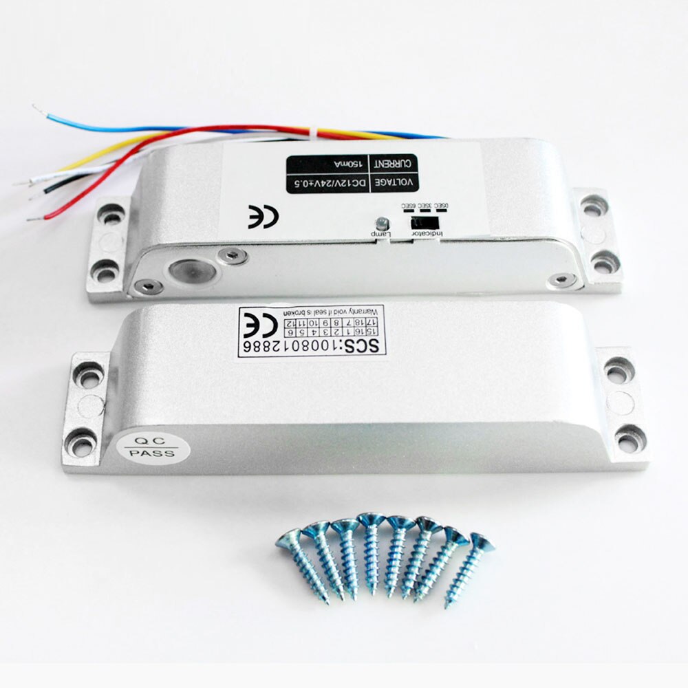 Electric Mortise Lock DC 12V Fail Safe Electric Bolt Lock Door Security Lock time delay Access Control Accessories