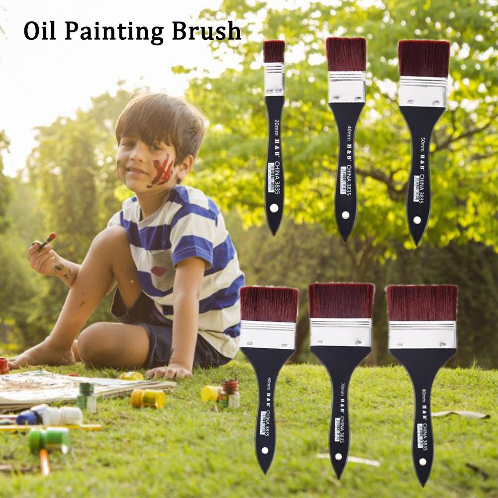 Kunstner malepensel sett nylon veggmaler pensel olje pensel for maling nybegynnere elskere