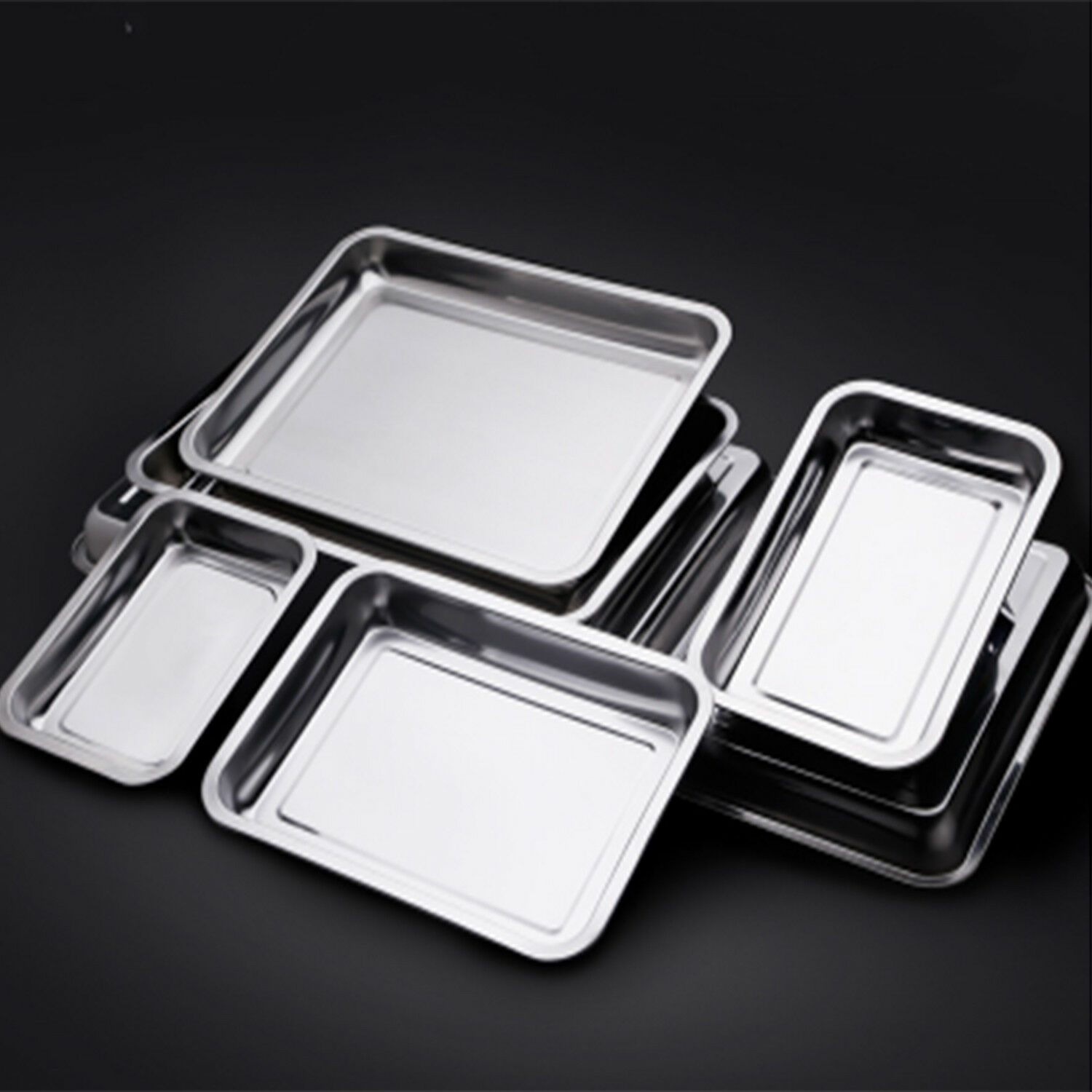 Edelstahl Gelee Rolle Cookie Backblech Backofen Rechteck Pfanne Küche Backformen Tablett