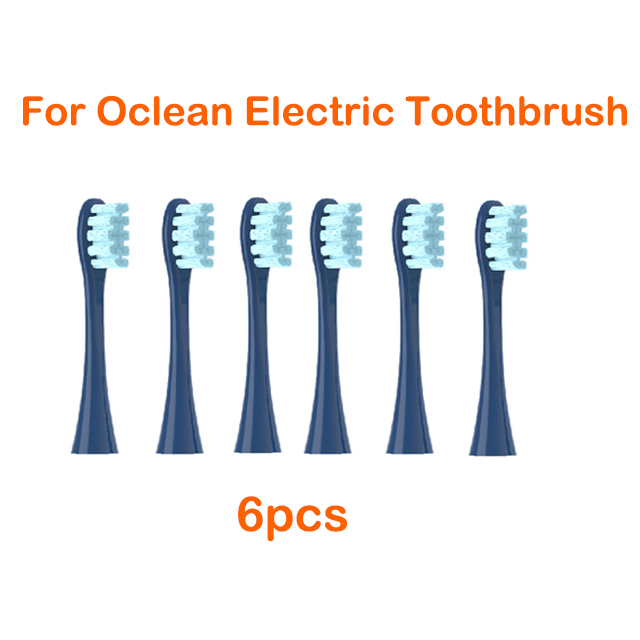 Cabezales de cepillo de dientes eléctrico de repuesto para adultos, 6 uds., para Oclean X/ X PRO/ Z1/ F1/ One/ Air 2 /SE: Verde