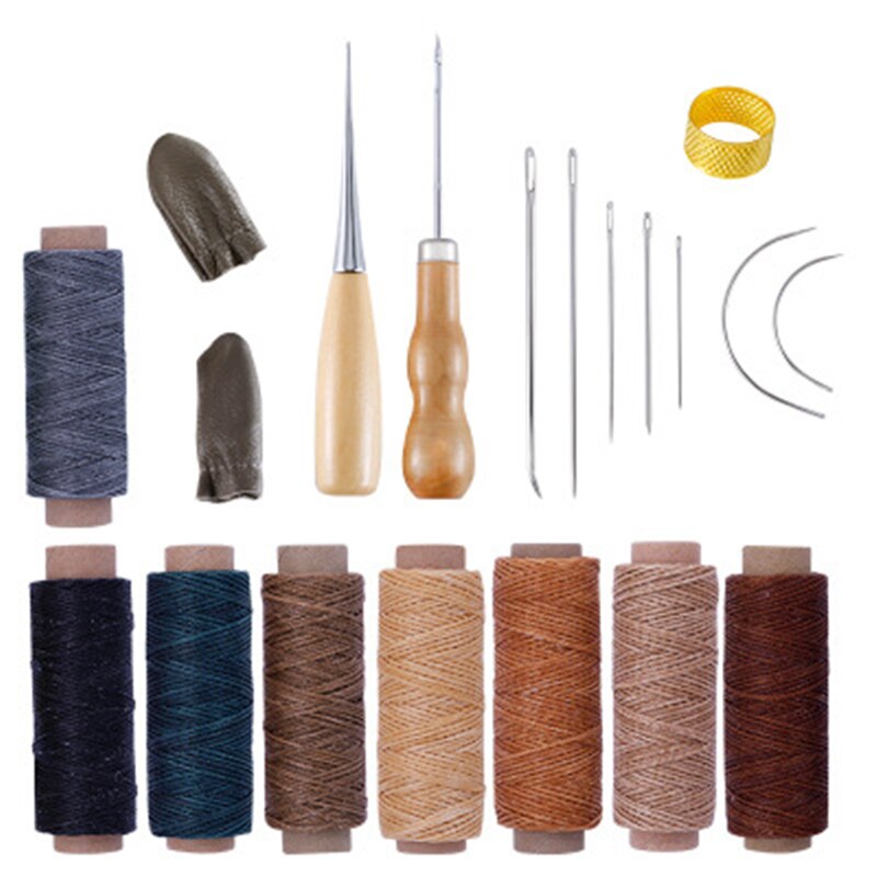 Miusie Lederen Naaien Kit Leer Hobbygereedschappen Set Hand Naaien Priem Stiksels Punch Carving Werk Zadel Groover Set Voor Beginners: type9