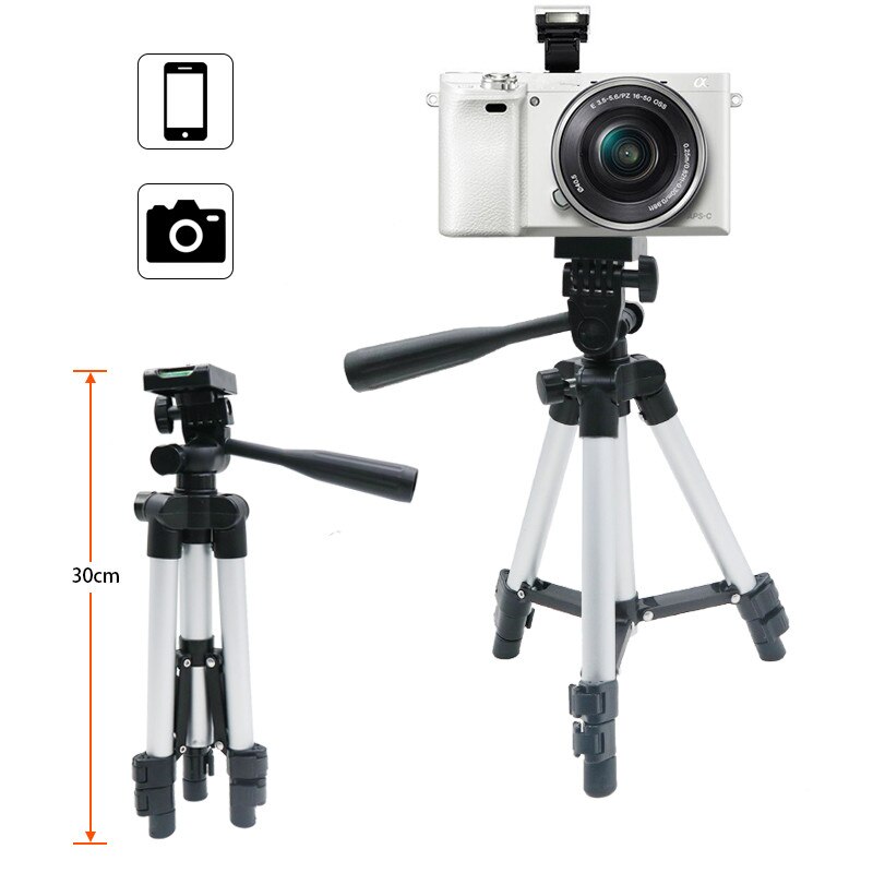 Professionele Opvouwbare Camera Statief Houder Stand Schroef 360 Graden Vloeistof Hoofd Statief Stabilizer Statief Voor Telefoon