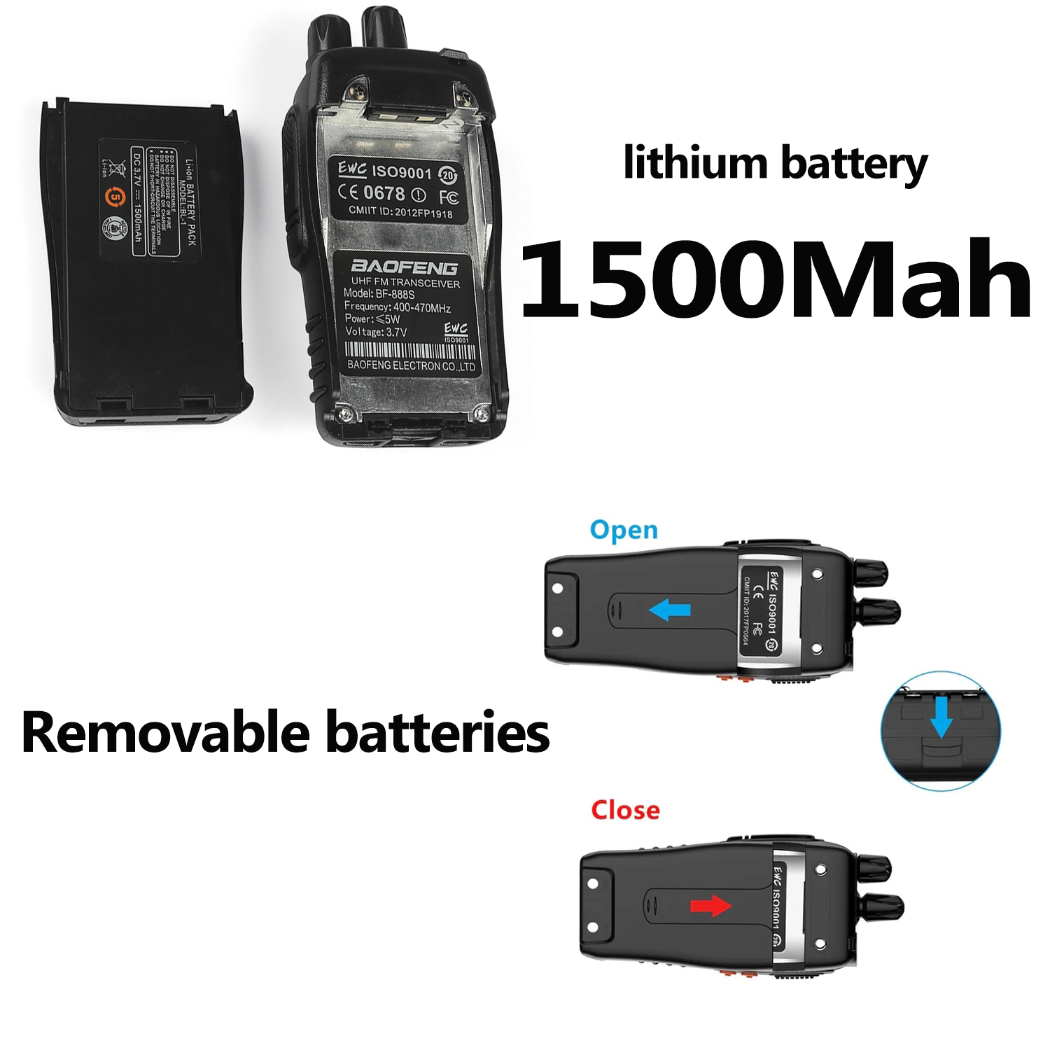 6 szt. BF-888S Baofeng 5km daleki zasięg Walkie Talkie UHF 400-470MHz Ham dwukierunkowy kanał radiowy 16 do samodzielnego podróżowania