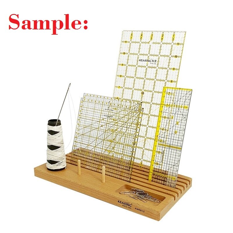12" Wood Ruler Station Wooden Rulers Rack Holder or 12 Inch Ruler or 30cm Patchwork Ruler