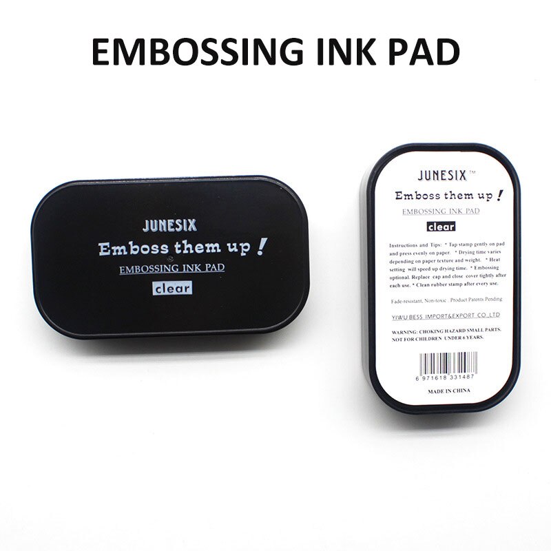 3pcs/lot Transparent Floating Watermark Embossing Ink Pad For DIY Rubber Stamp Scrapbooking Decor