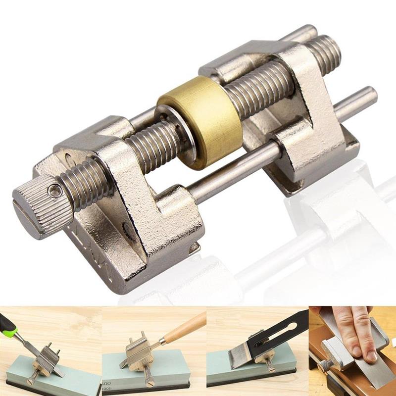Stainless Steel chisel sharpener Side Clamping Fixed Angle Honing Guide for Wood Chisel Planer Blade Flat Chisel Edge Sharpening