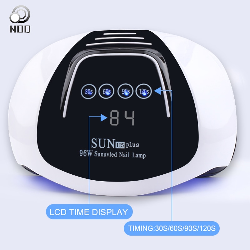 Lámpara LED NOQ Sun H5 Plus 96W para secador de uñas 36leds UV lámpara de uñas dos manos de alta potencia manicura máquina herramientas de uñas