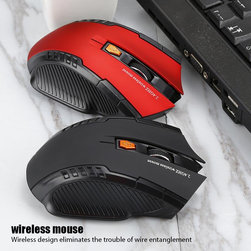 1600Dpi Draadloze Muis Usb Draadloze Gaming Muis Verstelbare Optische Computer Muis 2.4Ghz Ergonomische Muizen Voor Laptop Pc Muis