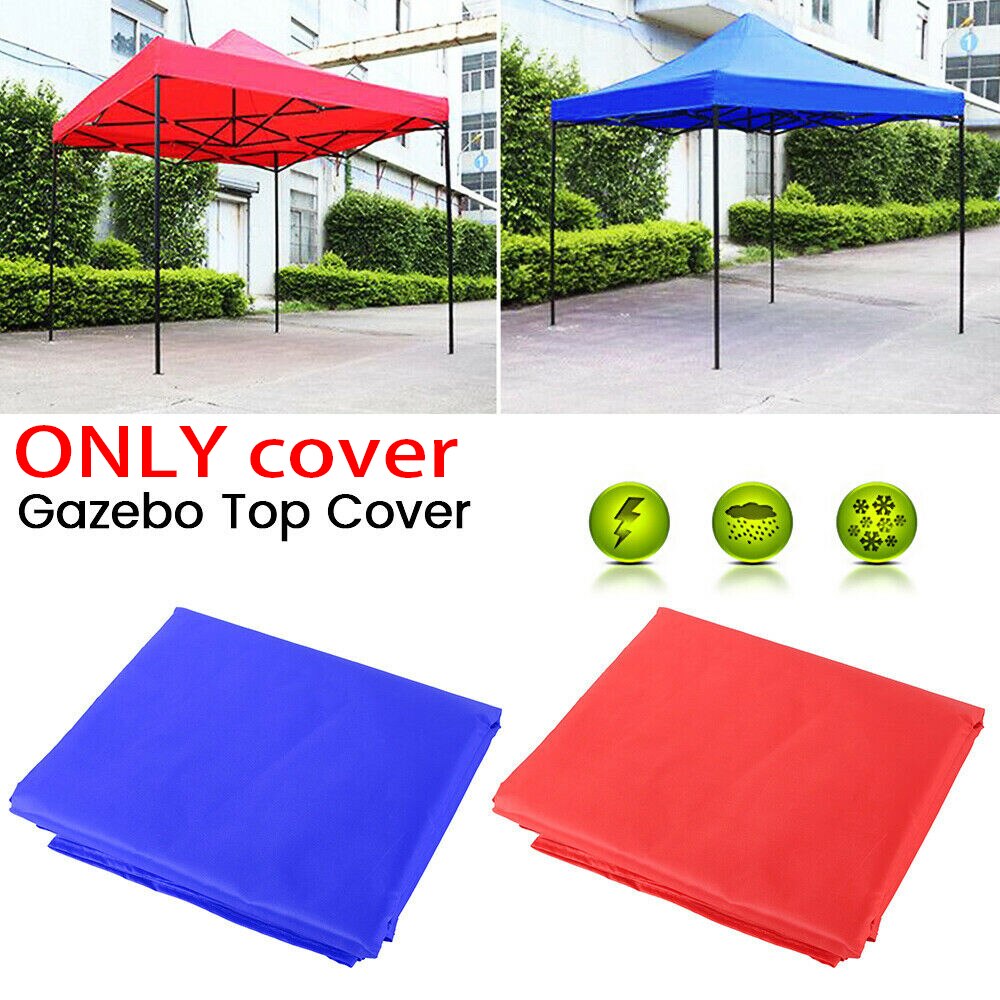 UV Waterproof Replacement 420D Oxford Cloth Canopy Awning Camping Tent Top Cover Garden BBQ Gazebo Top Replacement Cover