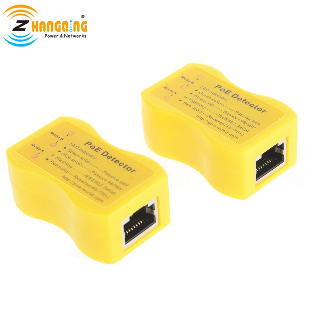PoE Detector PoE Quickly identify Power over Ethernet with RJ45 indicates passive /802.3af/at; 24v/48v/56v used for PoE Injector