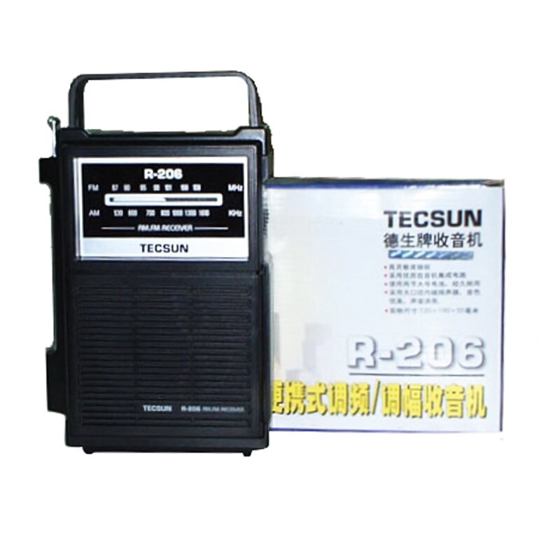 TECSUN-receptor de Radio FM / MW de alta sensibilidad, R-206 Original, Desheng R206, receptor Digital, para ancianos