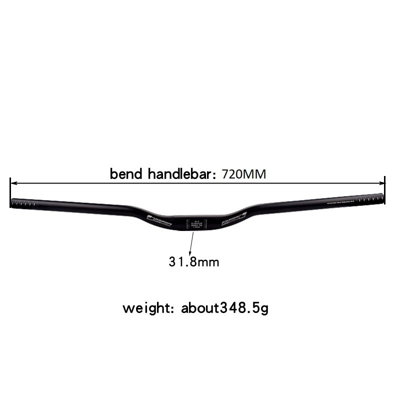 Manillar plano para bicicleta de montaña y carretera, elevador de 31,8mm, 700mm, 780mm, piezas para MTB XM DH: 700MM Riser Bar