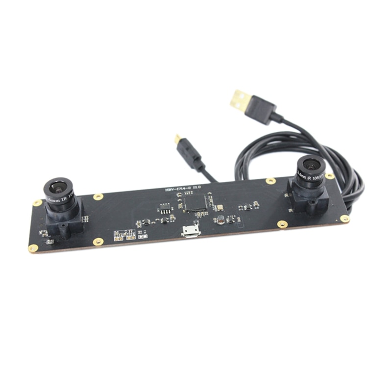 Synchronisatie 960P Dual Lens Usb Camera Module 60Fps 2560X960 OV9750 Cmos Usb Camera Voor 3D Vr Camera