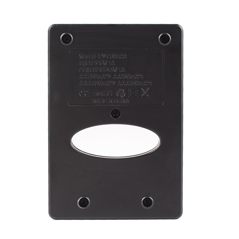 Digitalworld 4- spor intelligent hurtig-ledet-lader til aa aaa ni-mh ni-cd kortslutningsbeskytt oppladbar smart batterilader