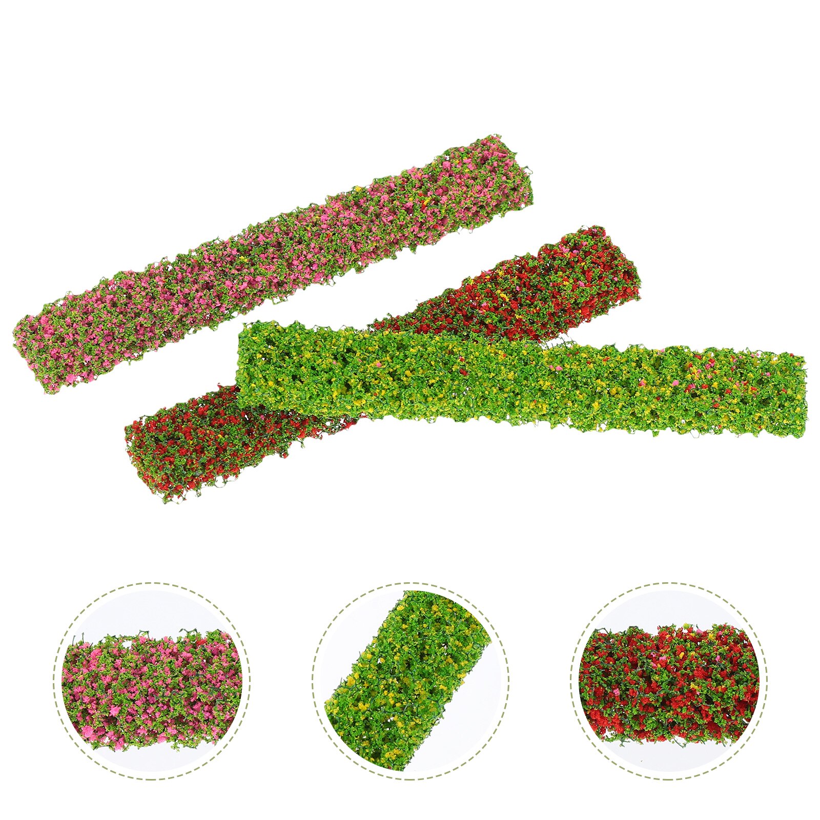 3Pcs Doll House Bushes Mini Shrubs Realistic Garden Decoration Miniature Bushes: Default Title