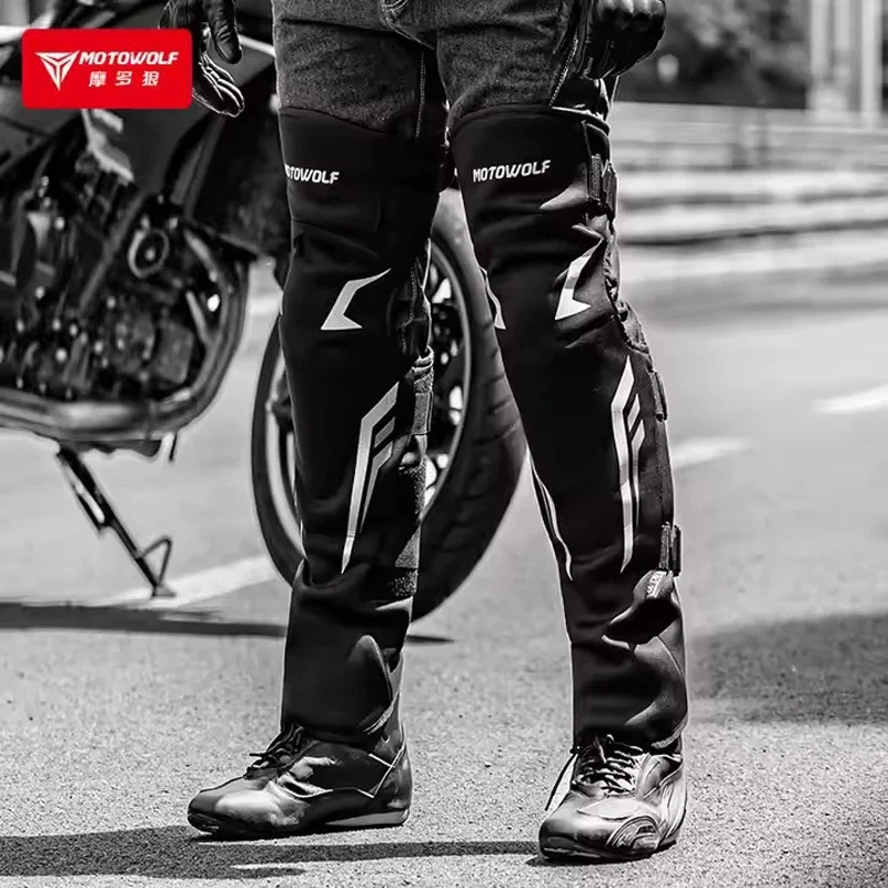 Protezioni per le gambe da equitazione per moto Antivento freddo anti-avvolgimento Parabrezza ispessito Equipaggiamento protettivo CE Ginocchiere lunghe calde invernali