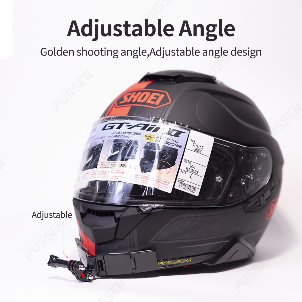 TUYU nowy Upgrade motocykl rower kask podbródek uchwyt na GoPro Max Hero 10 9 8 Insta360 OneR X2 DJI h9 akcesoria do kamer