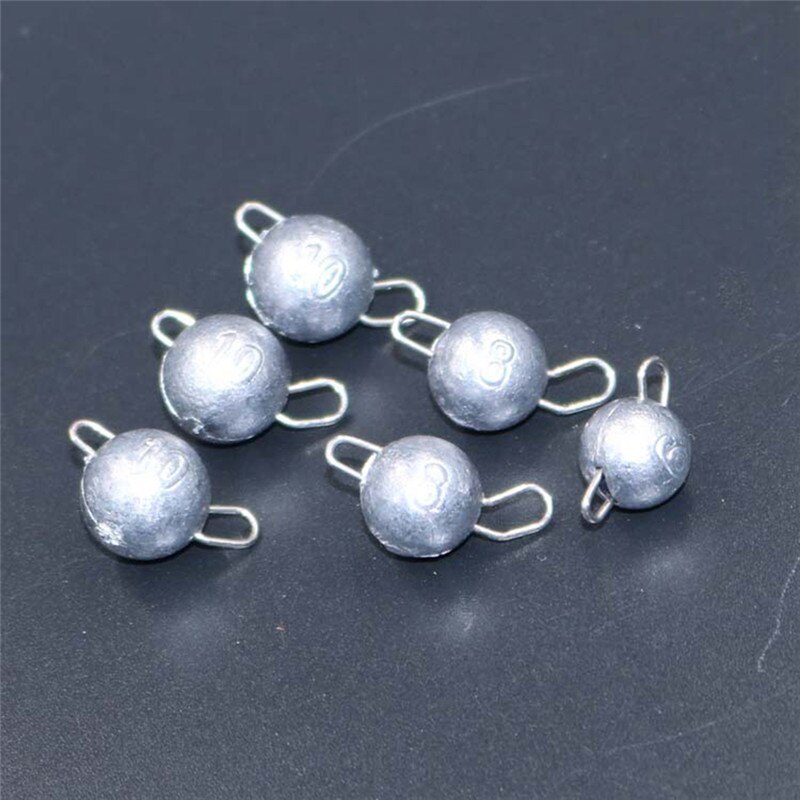 5pcs/Lot Lead Weight With Swivle Cheburashka Sinker Lead Sinker Jig Head Lead Weights 4g 6g 8g 10g 12g 14g 15g 18g Lure