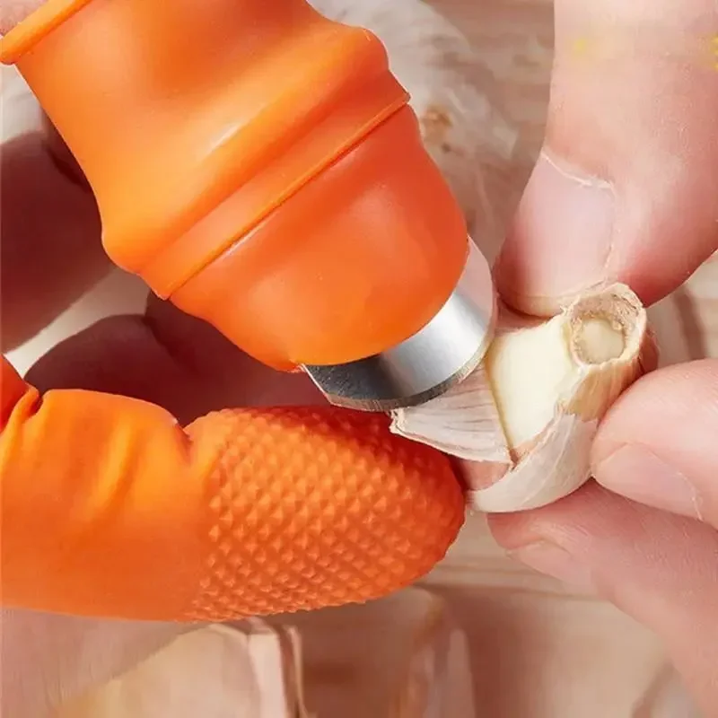 Upgrade Silicone Thumb Knife Cutter For Garden Separator Finger Plant Fruit Picking Knife Portable Knife For Kitchen Garden Tool