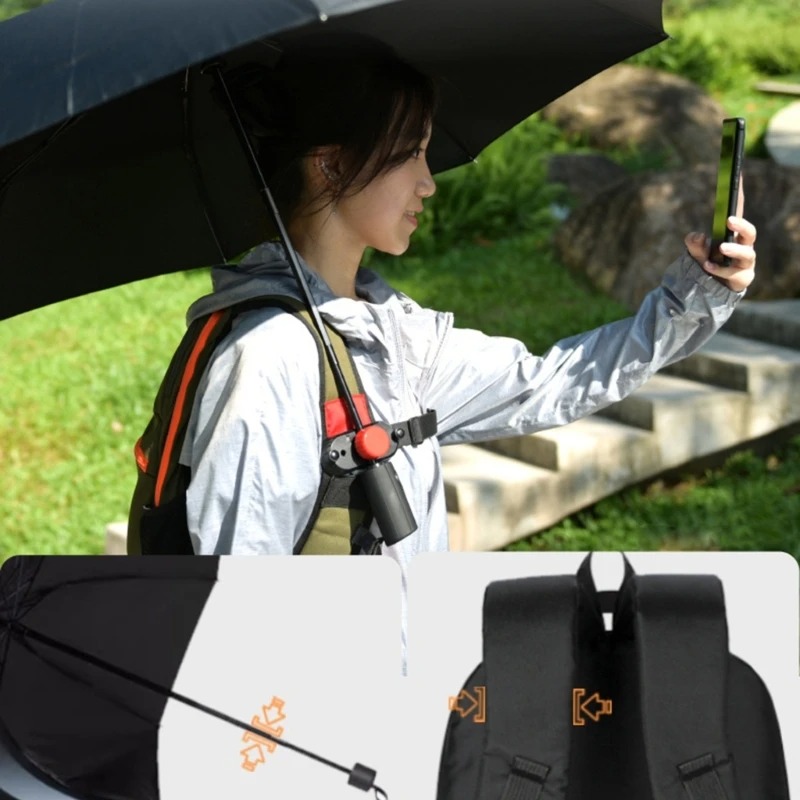 Rugzak Clip Paraplu Houder Handsfree Multifunctionele Clip Voor Rugzak Foto Gratis Uw Handen