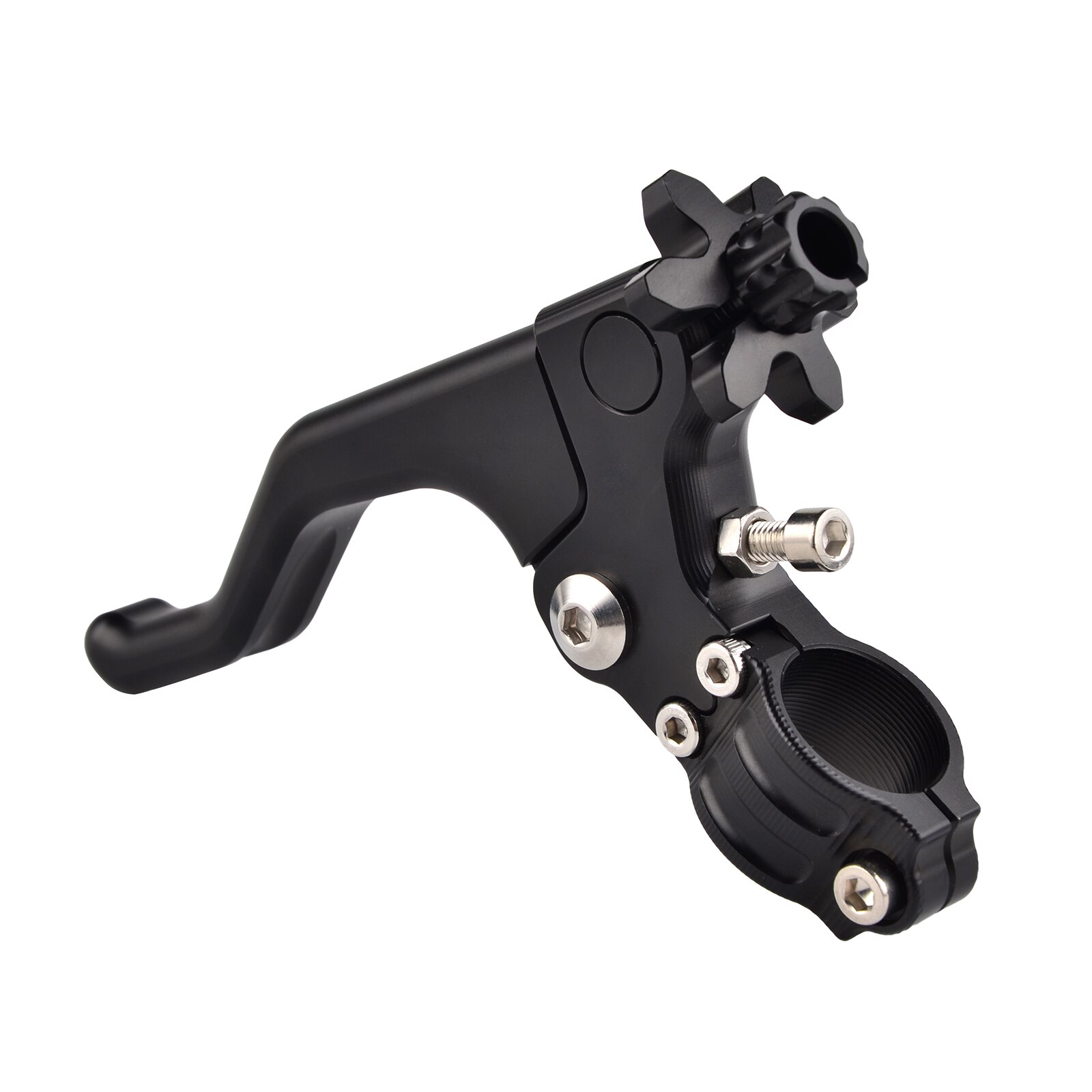 Levier d&#39;embrayage court, système de câble facile à tirer, pour Kawasaki Z650 Z750 Z900 Z800 Z1000 ZX6R ZX10R KX125 KX250 KX250F KX450F KLX: Lever Black