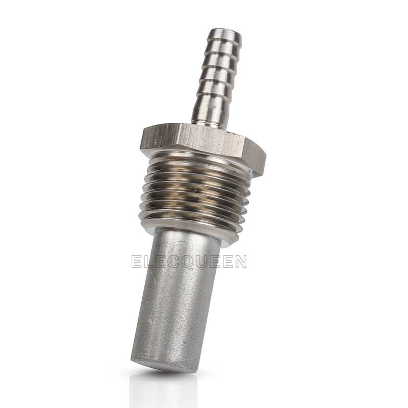 Inline Aeration/Oxygenation Diffusion Stone 2 Micron - 1/2&quot; MPT Stainless Steel Homebrew Diffusion Stone