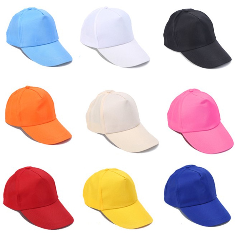 Yellow Black Men Women Candy Color Sun Visor Baseball Cap Hat Adjustable Caps Unisex Outdoor Hip Hop Hats