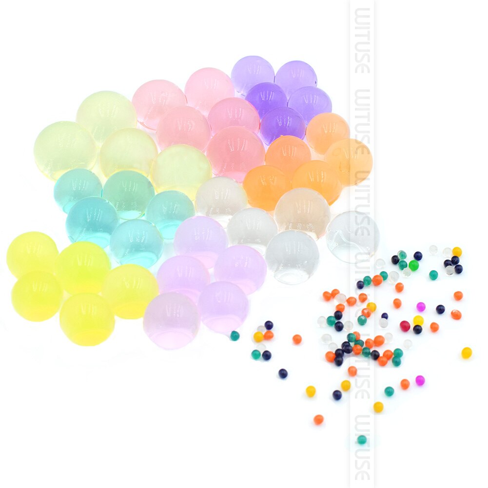 2.5mm 100g perle forme cristal sol boue Hydrogel eau perles ensemble mariage décor à la maison engrais Gel gelée croissant paillettes boules