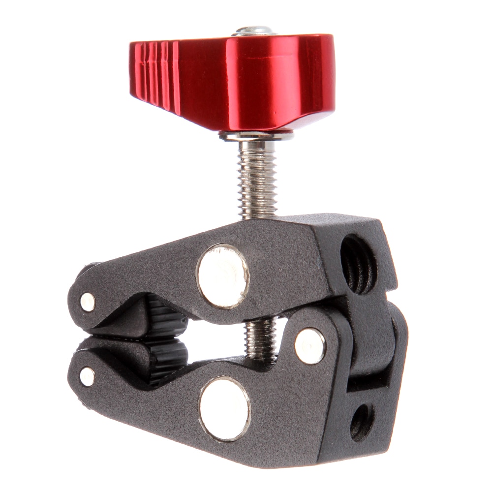 Supporto per clip con morsetto super artiglio a forma di granchio con braccio articolato per monopiede treppiede per fotocamera con luce veloce da studio