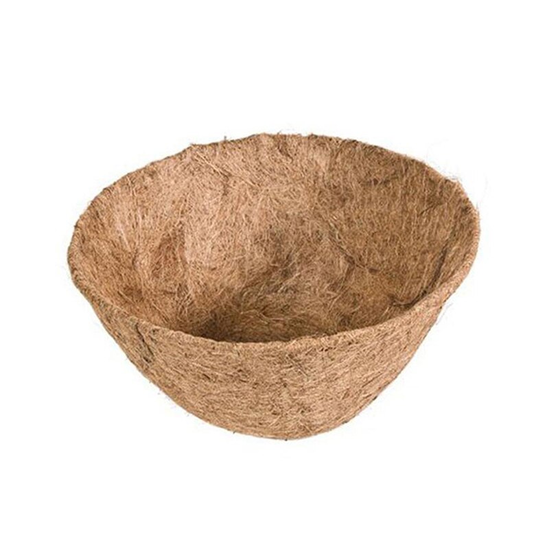 Kasvikuitu kukkakoriin vuoraukset kotiin kukkaruukun vuoraus vaihdettavat ruskeat puutarhakorivuoraustarvikkeet: B 40cm
