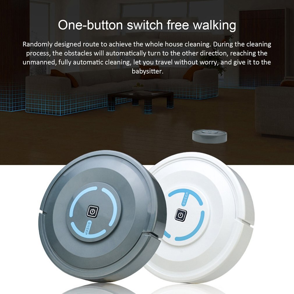 Intelligent Sweeping Robot Household Hair Cleaner Rechargeable Automatic Cleaning Machine Automatic Steering