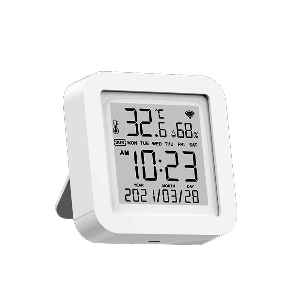Tuya WiFi LCD Screen USB Power Supplys Intellgient Sensors ℉/℃ Switch Time/Date/Temperature/Humidity Display Linkage Sensors: Default Title