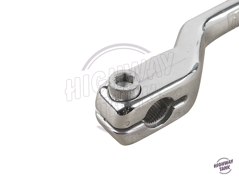 Cromo punta del pie izquierdo de la motocicleta palanca de cambio Moto palanca Peg talón Pedal para Harley gira 1998-triciclos FL Softails 1986-