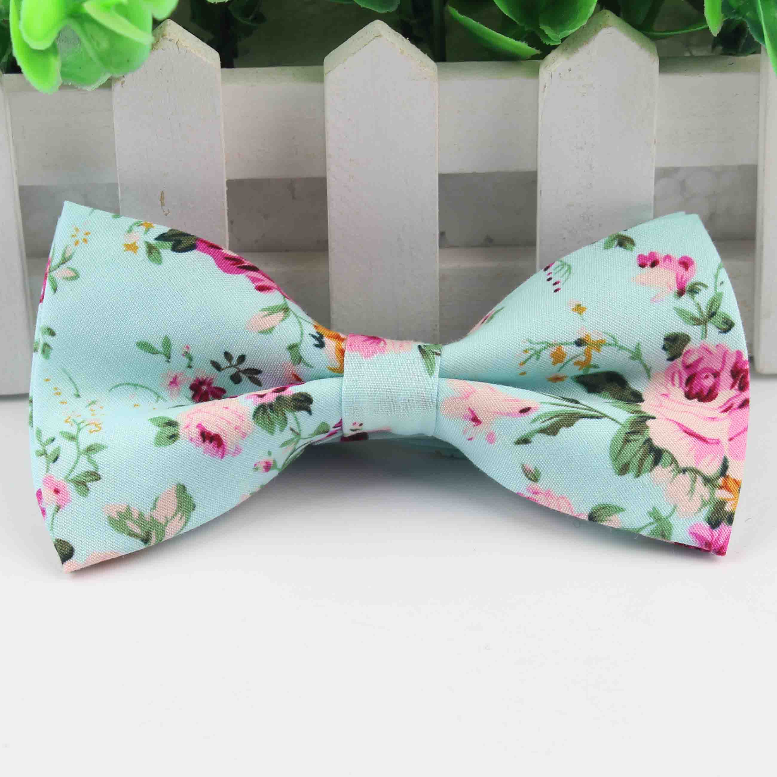 Stil butterfly herre smoking bomuld farverig sommerfugl blomster rose paisley bowties bryllup fest afslappet cravat butterfly: 18